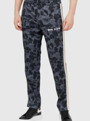 PALM ANGELS Szare spodnie męskie w moro, Rozmiar L