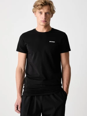 Palm Angels T-shirt basic damski bawełniany z elastanem czarny