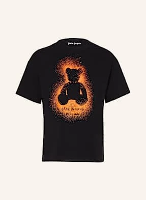 Palm Angels T-Shirt Spray Bear Reg schwarz