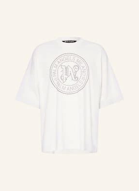 Palm Angels T-Shirt Z Ćwiekami weiss