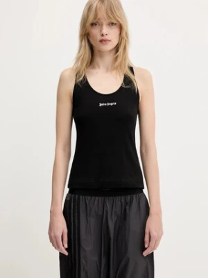 Palm Angels top Classic Logo Rib kolor czarny PWAC020C99FAB0011003