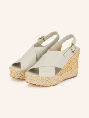 Paloma Barceló Platformy Na Koturnie Oda weiss PALOMA BARCELÓ