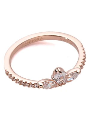 Pandora Pozłacany pierścionek z cyrkoniami rozmiar: 50