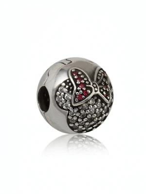 Pandora Srebrny charms "Minnie" z cyrkoniami rozmiar: onesize