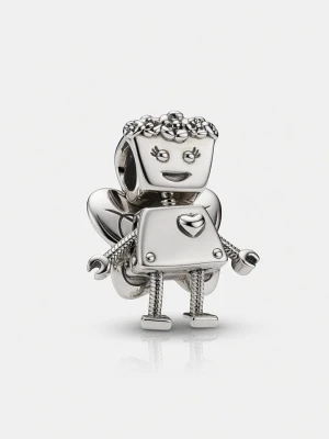 Pandora Srebrny charms "Robot Girl" rozmiar: onesize