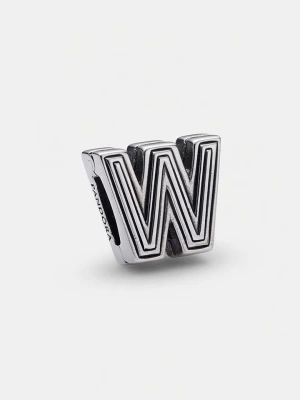 Pandora Srebrny charms "W" rozmiar: onesize