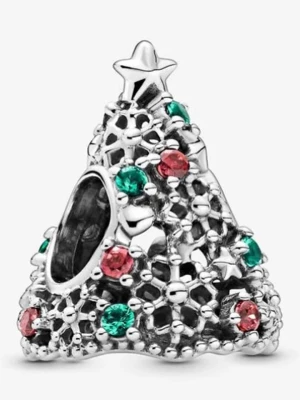 Pandora Srebrny charms z cyrkoniami i kryształami rozmiar: onesize