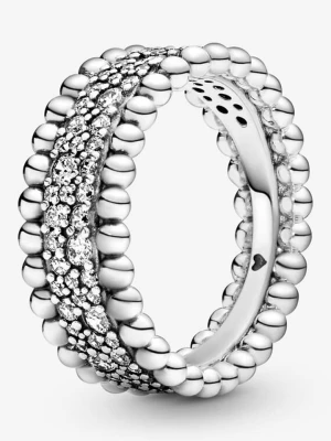 Pandora Srebrny pierścionek z cyrkoniami rozmiar: 52