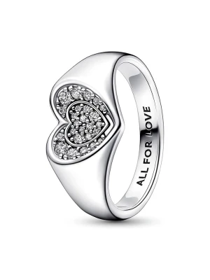Pandora Srebrny pierścionek z cyrkoniami rozmiar: 52