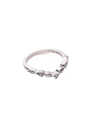 Pandora Srebrny pierścionek z cyrkoniami rozmiar: 54