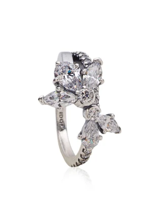 Pandora Srebrny pierścionek z cyrkoniami rozmiar: 54