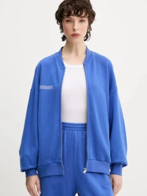 Pangaia kurtka Midweight Bomber Jacket kolor niebieski przejściowa 10002360