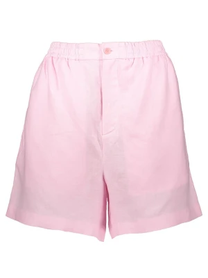 Pangaia Lniane szorty "DNA" w kolorze jasnoróżowym rozmiar: L
