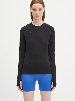 Pangaia longsleeve Cotton-Stretch Long-Sleeved Top kolor czarny 10002429