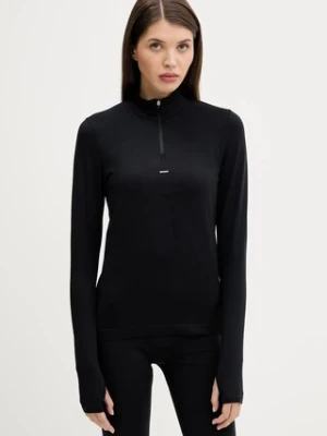 Pangaia longsleeve Plant-Stretch Zipped Long Sleeve Top damski kolor czarny 10002426