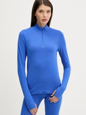 Pangaia longsleeve Plant-Stretch Zipped Long Sleeve Top damski kolor niebieski 10002426