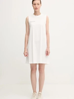 Pangaia sukienka bawełniana Midweight Short Dress kolor biały mini prosta 10002555
