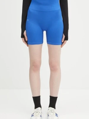 Pangaia szorty Plant-Stretch Compressive Shorts damskie kolor niebieski gładkie high waist 10002485