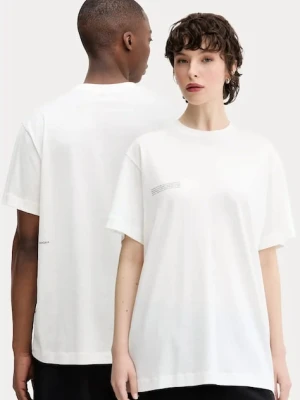 Pangaia t-shirt bawełniany 3-pack kolor beżowy z nadrukiem 10002567