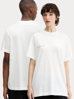 Pangaia t-shirt bawełniany 3-pack kolor beżowy z nadrukiem 10002567