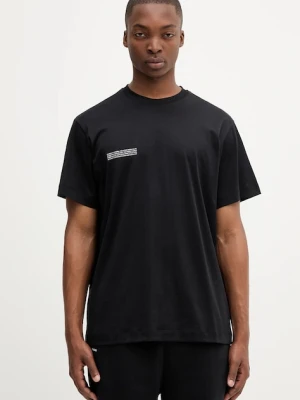 Pangaia t-shirt bawełniany 3-pack kolor czarny z nadrukiem 10002567