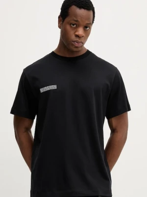 Pangaia t-shirt bawełniany 3-pack kolor czarny z nadrukiem 10002567