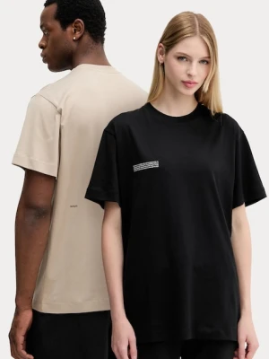 Pangaia t-shirt bawełniany 3-pack kolor czarny z nadrukiem 10002567