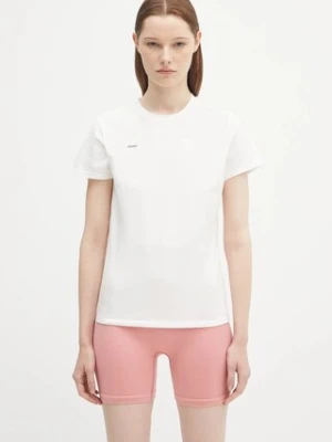 Pangaia t-shirt Cotton-Stretch T-shirt damski kolor biały 10002430