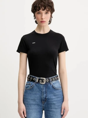 Pangaia t-shirt Cotton-Stretch T-shirt damski kolor czarny 10002430