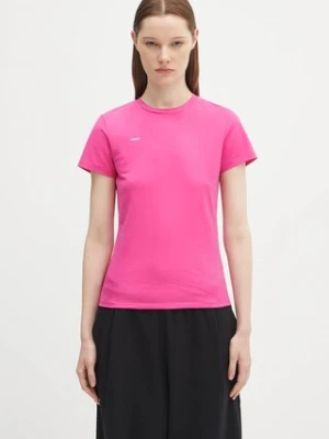 Pangaia t-shirt Cotton-Stretch T-shirt damski kolor różowy 10002430