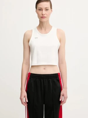 Pangaia top Cotton-Stretch Tank Top kolor biały 10002428