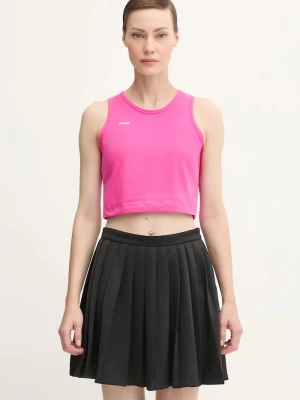 Pangaia top Cotton-Stretch Tank Top różowy