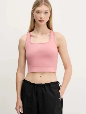Pangaia top Plant-Stretch Ribbed Tank Top kolor różowy 10002425