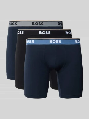Pant i Trunk z mieszanka bawełny w zestaw 3 szt. model 'BOXERBRLONG 3P POWER' Boss
