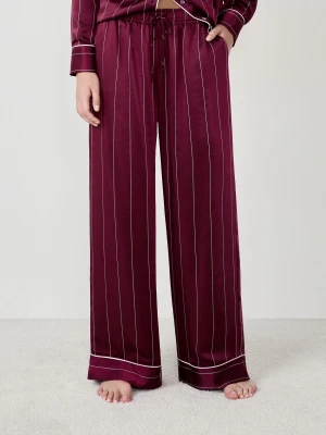 Pantalon de pyjama à rayures en satin Etam