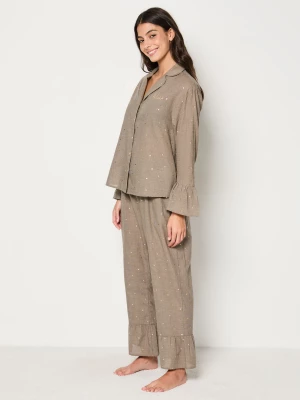 Pantalon de pyjama imprimé dorée 7/8 ème Etam