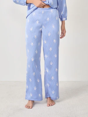 Pantalon de pyjama satiné à imprimés Etam