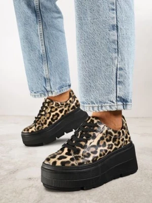 Panterkowe Sneakersy Vices na Grubej Podeszwie Tuliri