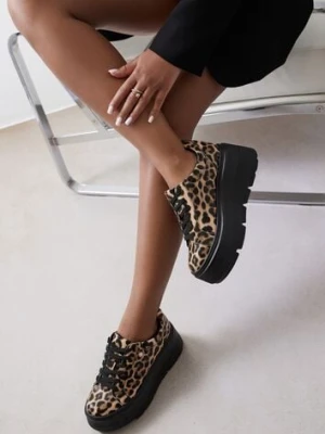 Panterkowe Sneakersy Vices na Grubej Podeszwie Tuliri