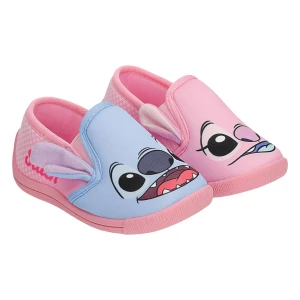 Różowo niebieskie kapcie stitch i angel Bartek 87852-11