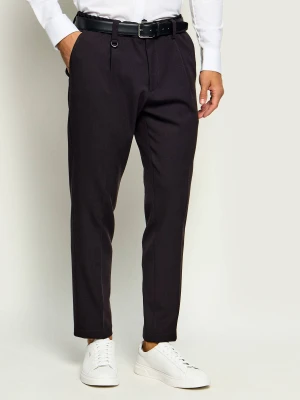 PAOLO PECORA Spodnie chino | Regular Fit czarny