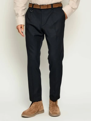 PAOLO PECORA Spodnie chino | Regular Fit czarny