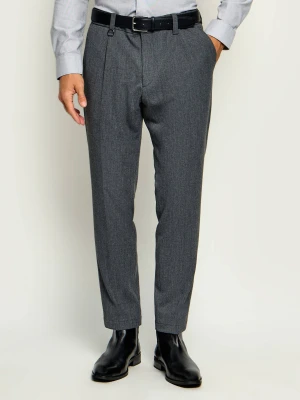PAOLO PECORA Spodnie chino | Regular Fit grafitowy