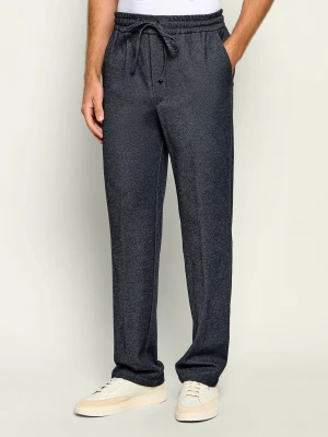 PAOLO PECORA Spodnie chino | Relaxed fit granatowy