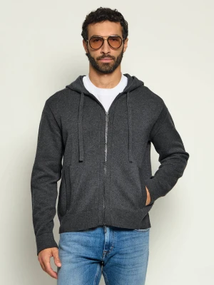 PAOLO PECORA Sweter | Regular Fit | z dodatkiem wełny grafitowy