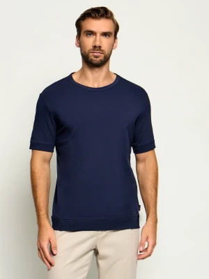 PAOLO PECORA T-shirt | Regular Fit granatowy