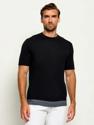 PAOLO PECORA Wełniany sweter | Regular Fit czarny