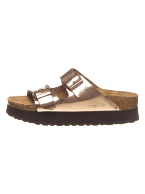 Papillio Skórzane klapki "Arizona" w kolorze miedzianym rozmiar: 40