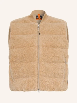 Parajumpers Kamizelka Puchowa Simaw Z Futerkiem Typu Teddy beige JASNOBRĄZOWY