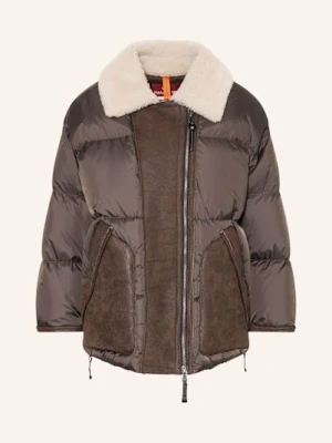 Parajumpers Kurtka Puchowa Chyna Z Mieszanki Materiałów braun